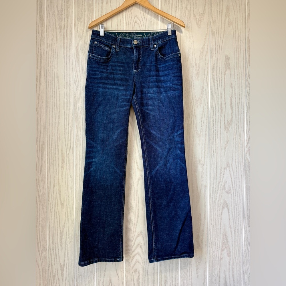 Wrangler Women’s Q-Baby Mid Rise Bootcut Ultimate Riding Jeans Size 7/8x32 LNC
